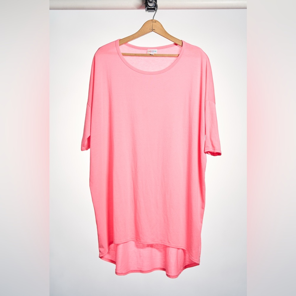 LuLaRoe Bright Pink Short Sleeve Tee